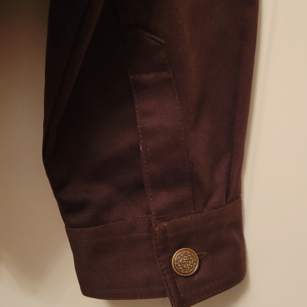 Krazy Kat Brown Denim Jacket Medium Chocolate - Picture 6 of 6